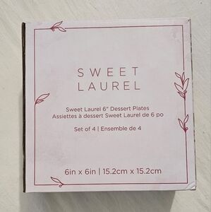Sweet Laurel Dessert Plates